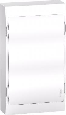 Бокс навесной Schneider Electric Easy9 Box ЩРН-П-36 навесной с белая дверцей 3ряда/36модулей IP40, IK07,80А, 2 клеммы EZ9E312P2SRU