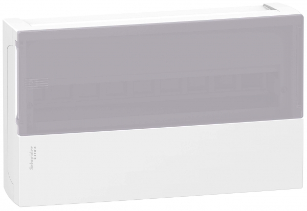 Бокс RESI9 MP (MINI PRAGMA)  Schneider Electric Plast_ENCL MIP12118S 1ряд/18модулей навесной прозрачная дверь