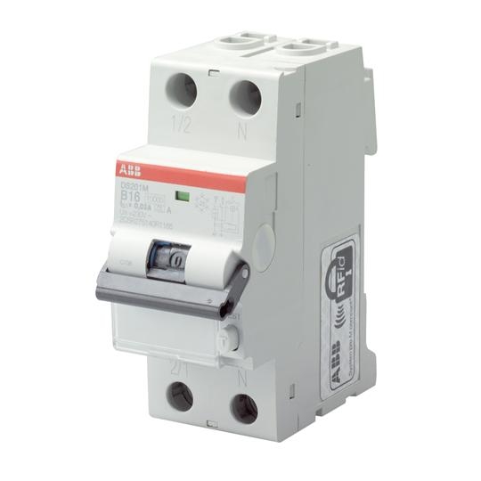 Дифференциальный автомат  2П  10А   30мА  ABB  DS201 L C10 AC30 /2CSR245040R1104/