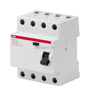 Устройство защитного отключения  4П  40А   30мА  ABB   BMF41440
