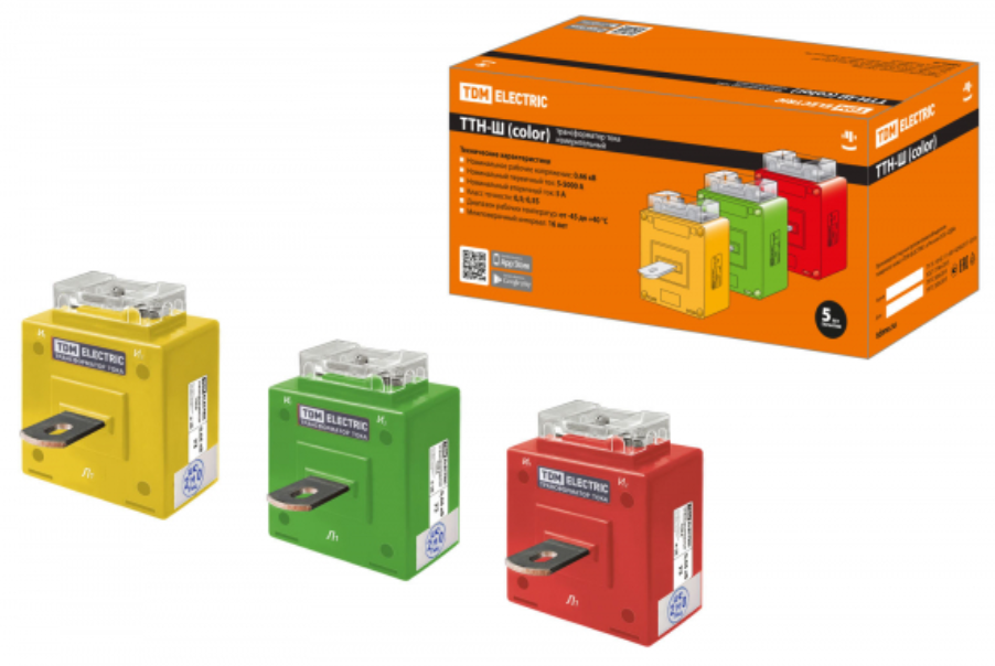 ТТН-Ш 300/5- 5VA/0,5-Р (3 шт., color) TDM