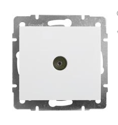 Lezard  Rain  Белый Розетка Механизм TV оконечная скрытая установка 703-0288-130