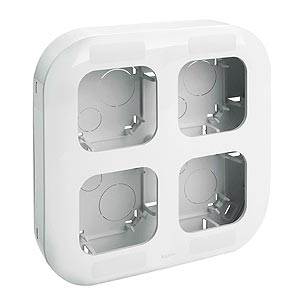 Legrand  Quteo  Белый Рамка 4-местная накладной монтаж 782294