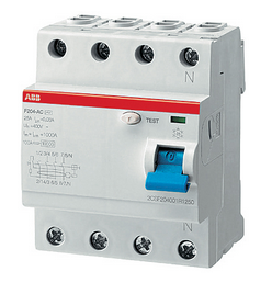 Дифференциальный автомат  4 модуля F204 A-125/0,03  ABB  /2CSF204101R1950/