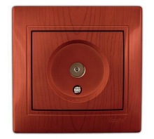 Lezard  Nata Вишня Розетка ТВ проходная открытая установка 710-0600-129