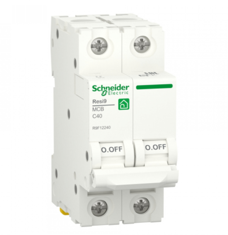 Выключатель автоматический  2П  40А характеристика С  (АВ) 6000A Schneider Electric RESI9  R9F12240 
