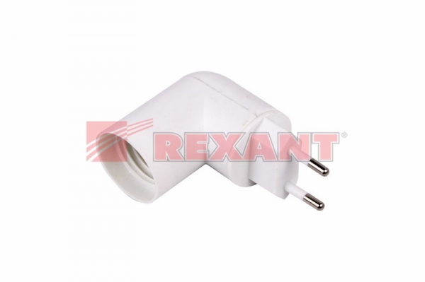 Переходник цокольный AC 220V-E14 с выключателем REXANT 11-8883