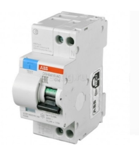 Дифференциальный автомат  2П  10А   30мА  ABB  DS202 AC-C10/0,03 /2CSR252001R1104/