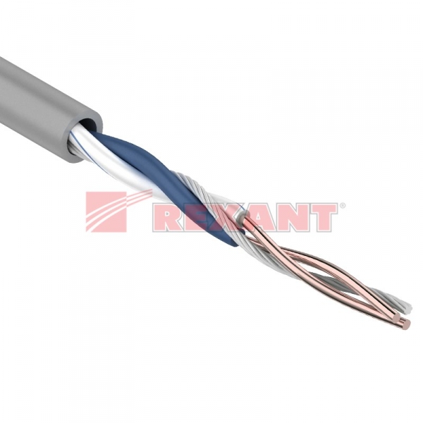 Кабель UTP 1PR 24AWG, CAT5e (бухта 305 м)  01-0002 REXANT