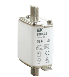 Плавкая вставка предохр. габ.   00  6А IEK ППНИ-33