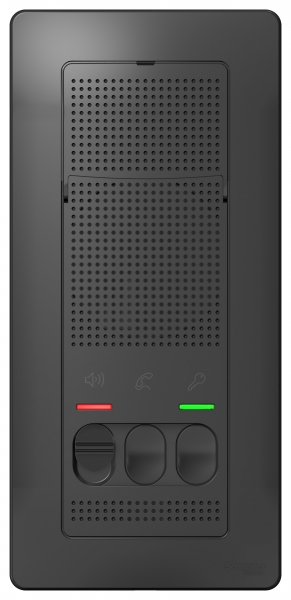 Schneider Electric  BLANCA  Антрацит  Устройство переговорное(домофон) настенный монтаж, 25В,  BLNDA000016