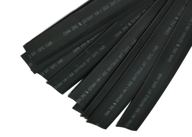 Термоусадочная трубка IEK ТТУ 35/17,5 черная 1 м (кратно 25)