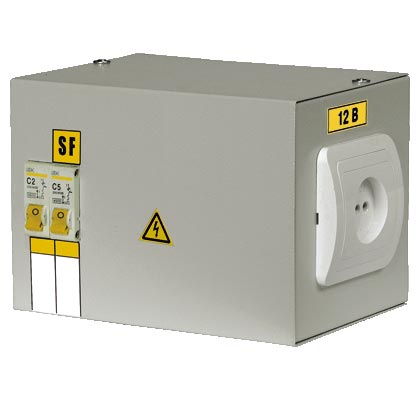 Ящик с понижающим трансформатором IEK ЯТП-0,25 220/36 2 автомата