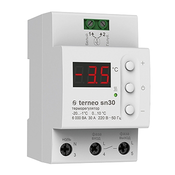 ТерморегуляторTerneo sn с датчиком 7кВт 32А