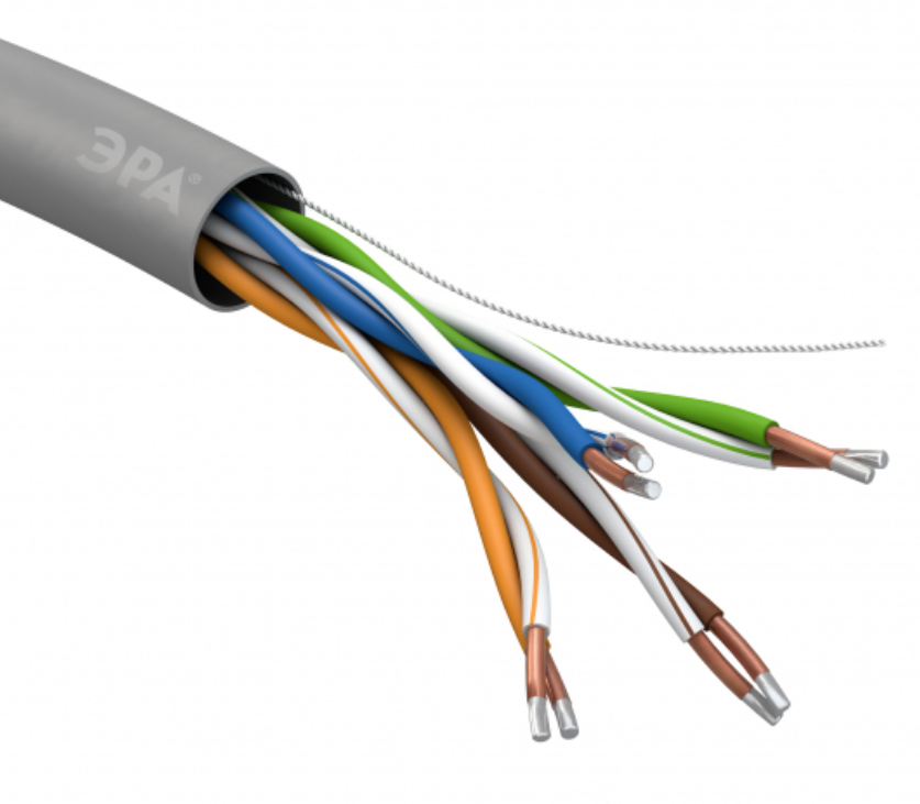 U/UTP 4x2x25 AWG Cat5e CCA PVC 305м SIMPLE ЭРА