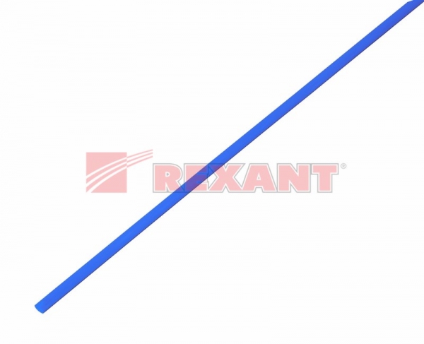 Термоусаживаемая трубка ТУТнг 2/1 синяя 1 м REXANT 20-2005