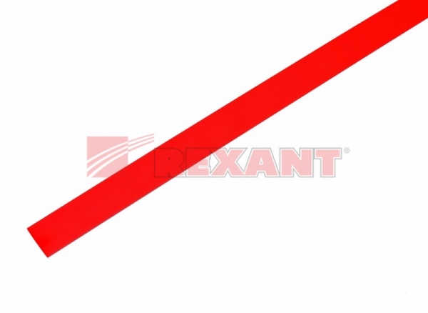 9.0 / 4.5 мм 1м термоусадка  красная  REXANT 20-9004