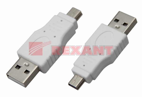 Переходник штекер USB-A (Male) - штекер Mini USB (Male) REXANT 18-1174