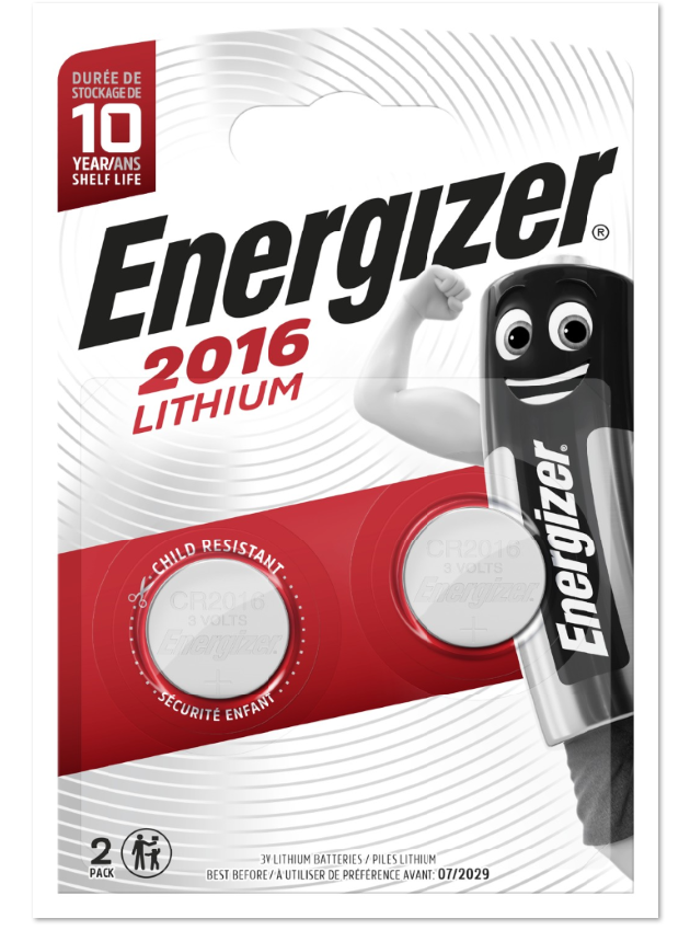 Элемент питания ENERGIZER CR2016 Lifhium FSB2 (кратно 2)