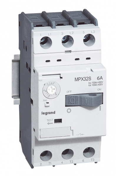 Автомат защиты двгателя MPX3 T32S 32A 15кА Legrand 417315