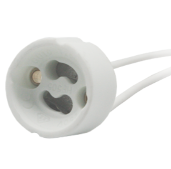Ecola base GU10 патрон с проводами 2*8cm /AB10LWEAY/