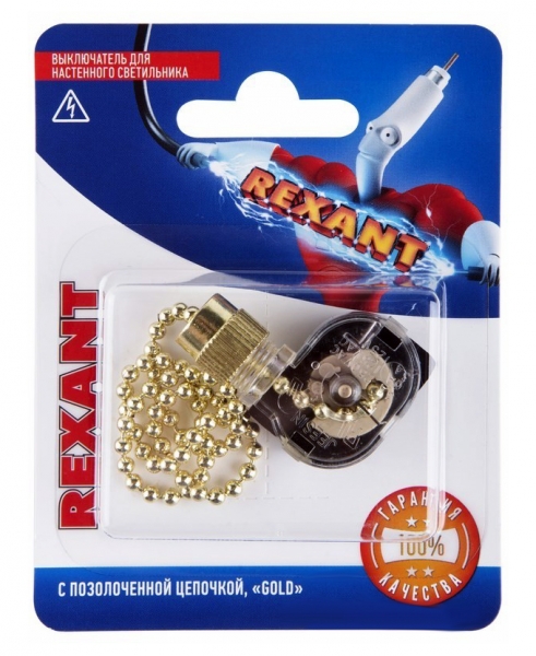 REXANT Выключатель для настенного светильника Gold 06-0241-A 06-0241-A
