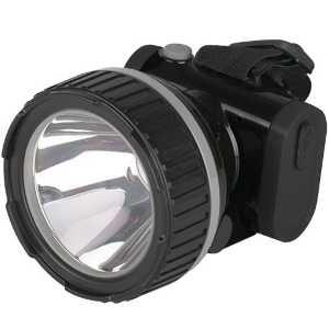 Фонарь светодиодный Jazzway AccuH7-L3W-bk 2 режима, аккум 3,7V1,5Ah, ЗУ 220V, черный