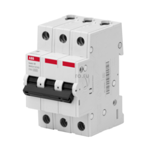Выключатель автоматический  3П  20А  характеристика C  4,5кА  ABB BMS413C20