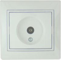 Lezard  Mira  Белый-Белый Розетка TV оконечная скрытая установка  (884018) 701-0202-130