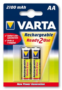 Аккумулятор VARTA R6 (2100 mAh Ni-MH) 56706.101.402  BL2 (кратно 2)
