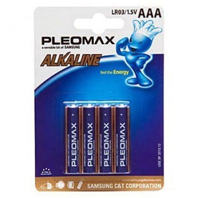 Элемент питания Pleomax LR03 ВР4 (кратно 4)