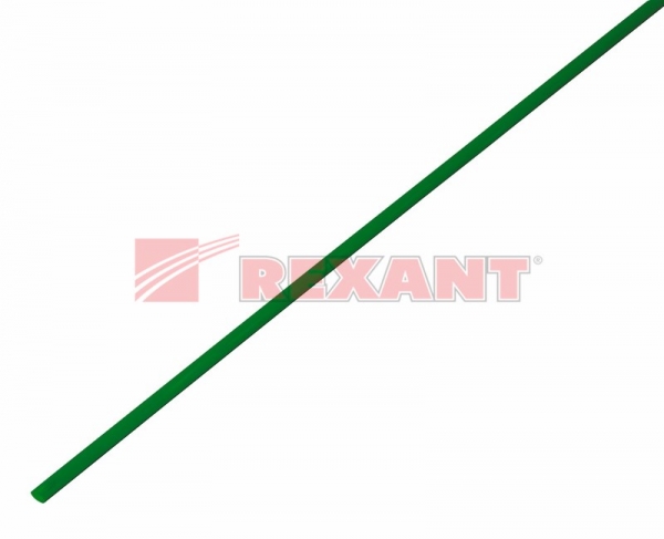 1.0 / 0.5 мм 1м термоусадка зеленая  REXANT 20-1003