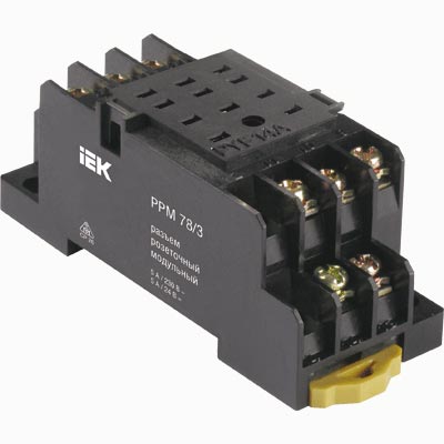 Разъём розеточный IEK РРМ78/3  (РП-21) DIN 