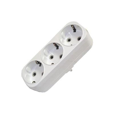 TDM Блок на 3 гнезда 2П+З плоский 16А 250B SQ1806-0033