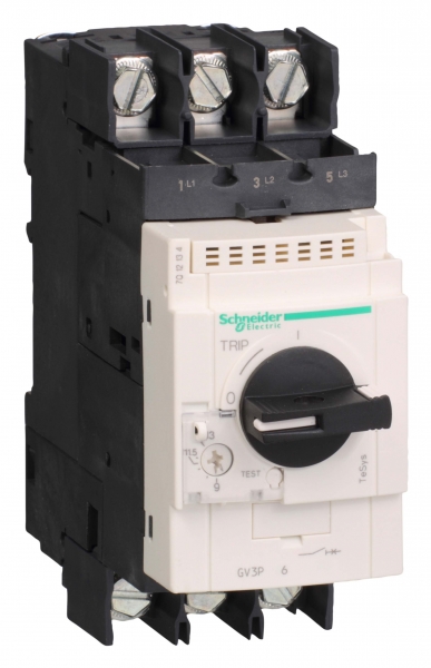 Автомат пуска двигателя 65A с зажимом под кольцевой.наконечник GV3P Schneider Electric /GV3P656/