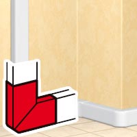 Угол  цвет белый 50х105  плоский  Legrand  DLP   10786
