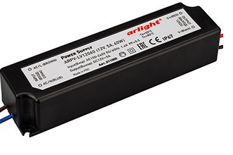 Блок питания Arlight  12V, 5.0A, 60W IP67 162х42х34 ARPV-LV12060 (12V, 5.0A, 60W)