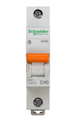 Выключатель автоматический  1П  40А  характеристика C  4,5кА  Schneider Electric  Domovoy 11207