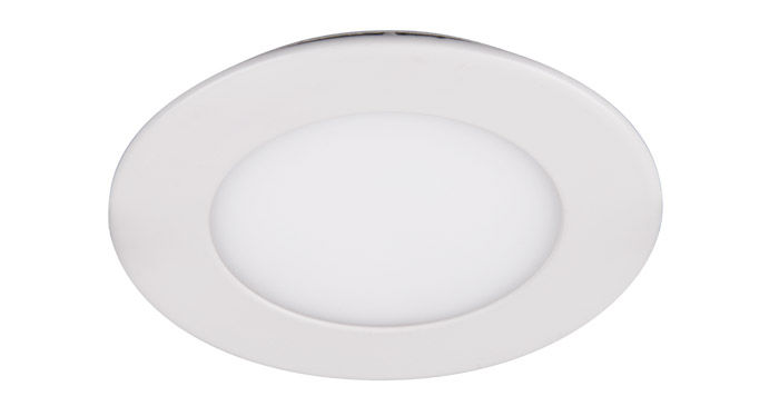 Светильник светодиодный Jazzway PPL-RPW 6Вт 6500K (d120*25mm) 450Лм IP20 белый круглый,  пластик .2855015