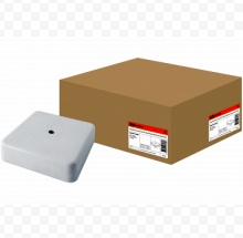 TDM Коробка распаячная КР 75х75х20 клемм. колодка открытая установка IP40 Белый индивидуальный штрихкод SQ1401-0904