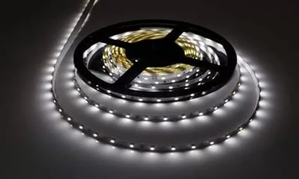 Светодиодная лента Jazzway IP20  12V   6Вт/м  3500К  PLS-2835/60  WW  (1 упаковка -5 метров )