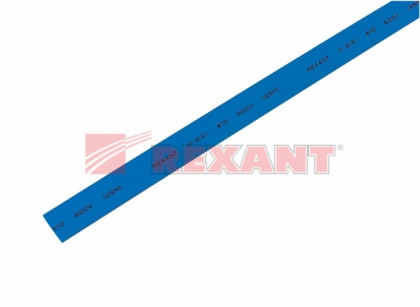 Трубка ТУТнг  10/5 синяя  REXANT 1м 21-0006