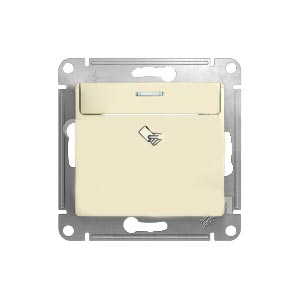 Schneider Electric Glossa  Бежевый Выключатель карточный, схема6, механизм IP20 скрытая установка GSL000269
