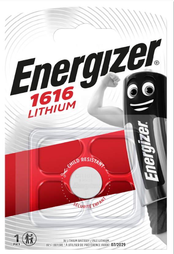 Элемент питания Energizer CR1616  BL1 (кратно 1)