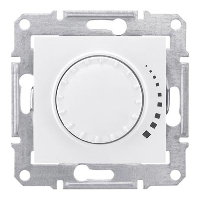 Schneider Electric Sedna  Белый Диммер механизм поворотный емкостный  230В,  25-325 Вт/ВА IP20 скрытая установка SDN2200621