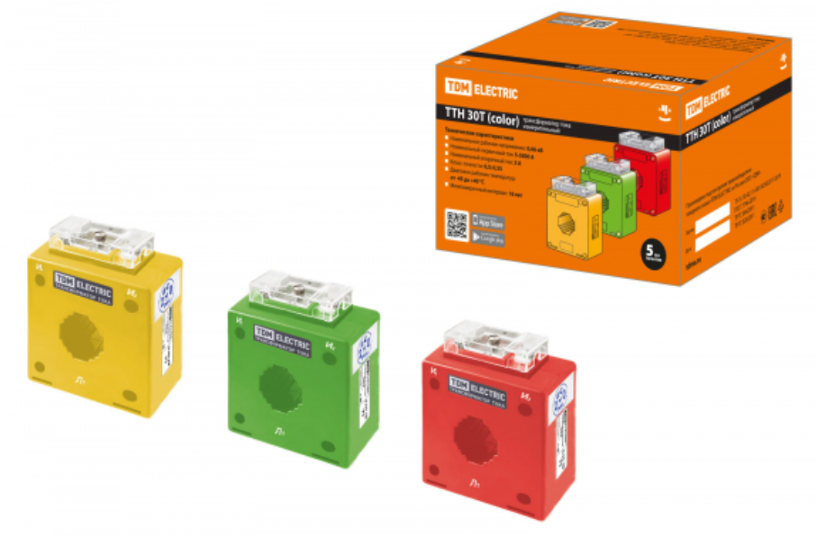 ТТН  30T/150/5-5VA/0,5-Р (3 шт., color) TDM