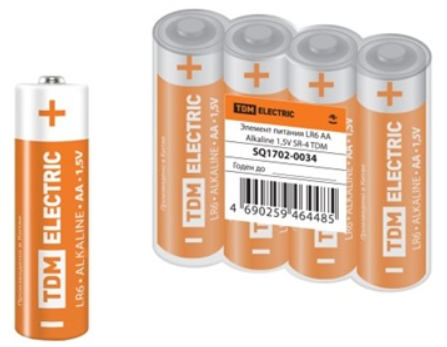 Элемент питания TDM LR6 AA Alkaline 1,5V SR-4 
