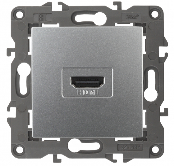 ЭРА  Elegance  Алюминий  Розетка HDMI, IP20  14-3114-03