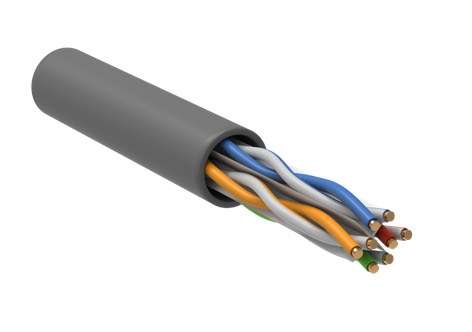 U/UTP кат. 6 4х2х24AWG PATCH LSZH 305м серый  Кабель витая пара ITK