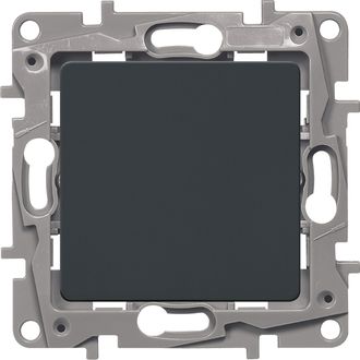 Legrand  Etika  Антрацит Переключатель механизм 1-клавишный 10AX, 250В 672605